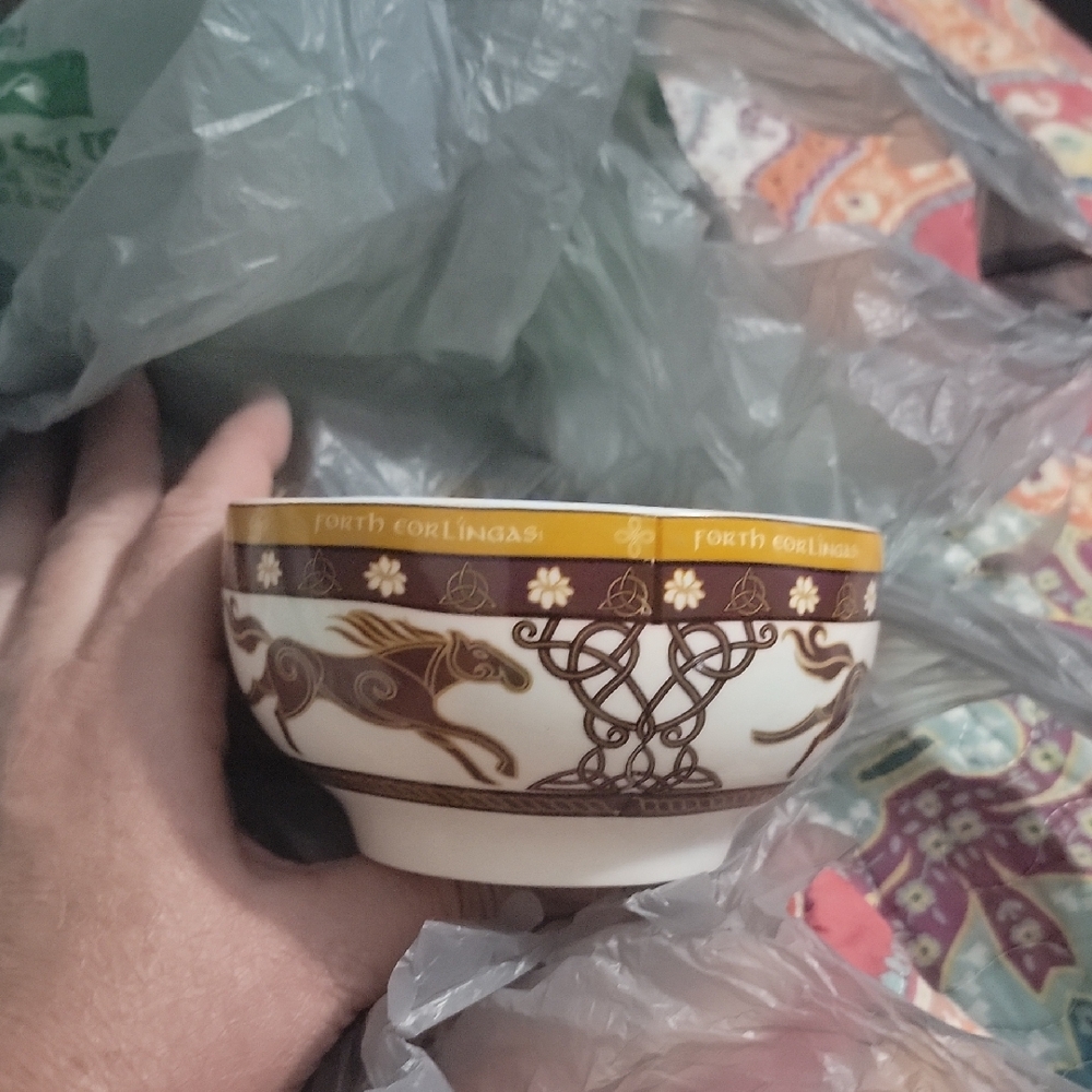 Decorative Bowl with Horse Design